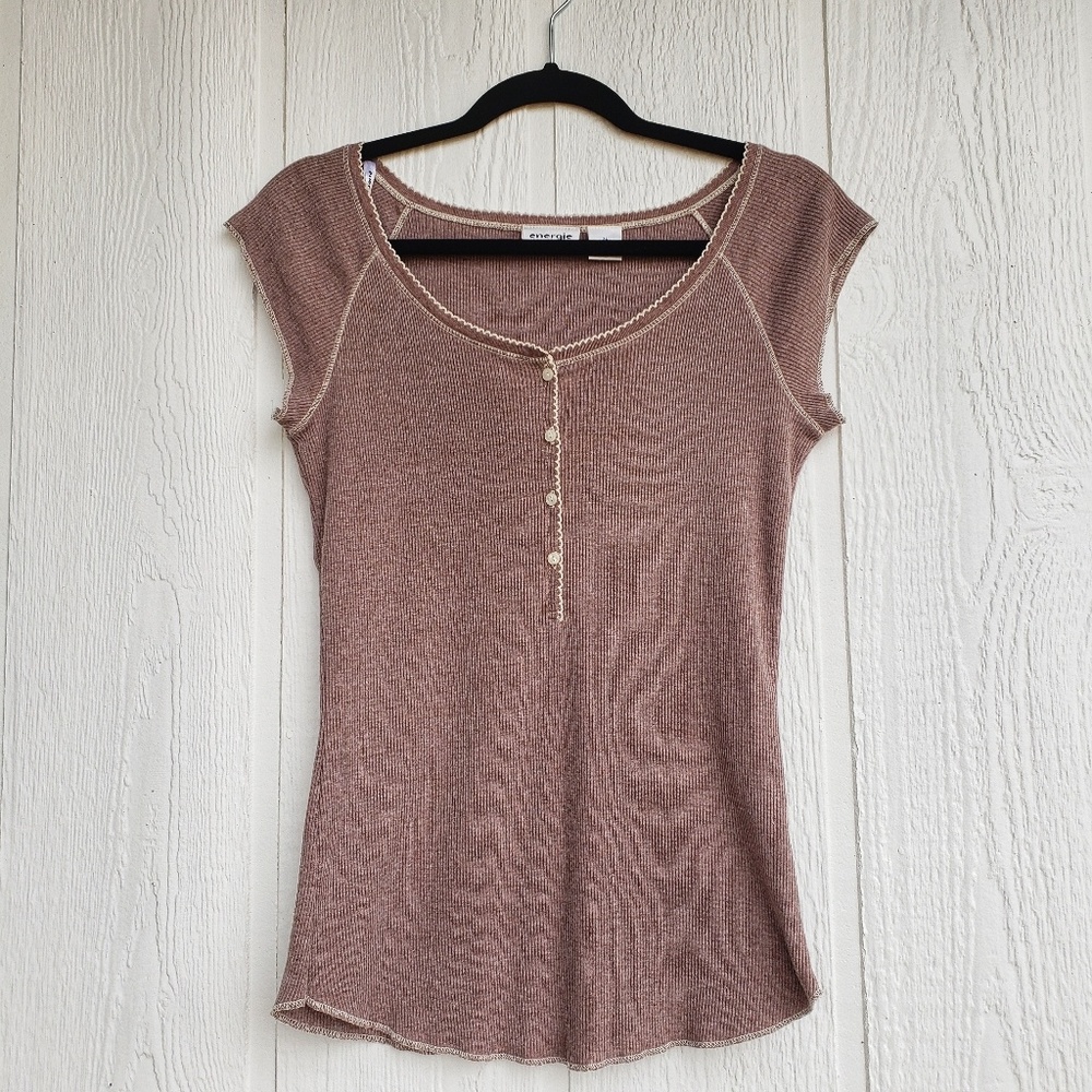 Light Brown Henley